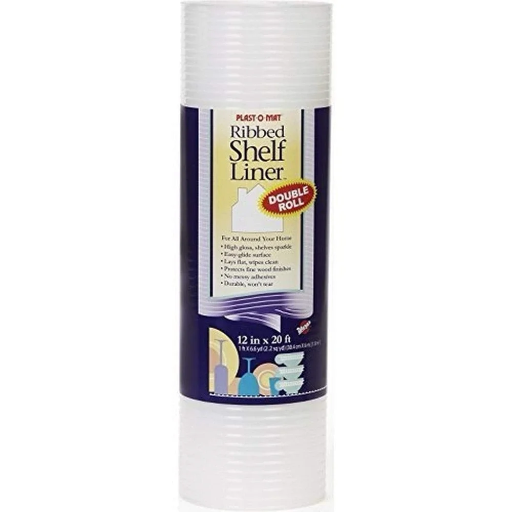 Warp's Plast-O-Mat Plastic Shelf‎ Liners for Wire Shelving Kitchen 12 In x 20 Ft